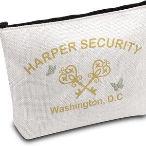 Book Series Inspired Gift, Harper Security Zipper Pouch for Book Lover, Bookish